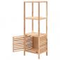 Preview: Badezimmerschrank Massivholz Walnuss 39,5x35,5x123 cm