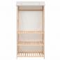 Preview: Kleiderschrank mit 3 Ebenen 79 x 40 x 170 cm