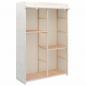 Preview: ARDEBO.de - Kleiderschrank mit 3 Ebenen 110 x 40 x 170 cm