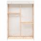 Preview: Kleiderschrank mit 3 Ebenen 110 x 40 x 170 cm