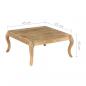 Preview: Beistelltisch 45 x 45 x 40 cm Mangoholz Massiv