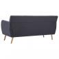 Preview: 3-Sitzer-Sofa Stoff 172x70x82 cm Dunkelgrau