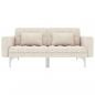 Preview: Schlafsofa Creme Stoff 