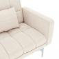 Preview: Schlafsofa Creme Stoff 