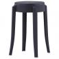 Preview: Stapelbare Hocker 4 Stk. Schwarz Kunststoff