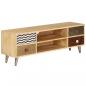 Preview: TV-Ablage 120 x 30 x 40 cm Massivholz Mango