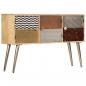 Preview: ARDEBO.de - Sideboard 120 x 30 x 75 cm Massivholz Mango