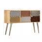 Preview: Sideboard 120 x 30 x 75 cm Massivholz Mango