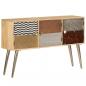 Preview: Sideboard 120 x 30 x 75 cm Massivholz Mango