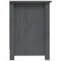 Preview: TV-Schrank Grau 103x36,5x52 cm Massivholz Kiefer