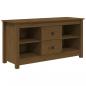 Preview: TV-Schrank Honigbraun 103x36,5x52 cm Massivholz Kiefer