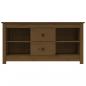 Preview: TV-Schrank Honigbraun 103x36,5x52 cm Massivholz Kiefer