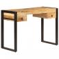 Preview: ARDEBO.de - Schreibtisch mit 2 Schubladen 110 x 50 x 77 cm Mangoholz Massiv