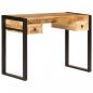 Preview: Schreibtisch mit 2 Schubladen 110 x 50 x 77 cm Mangoholz Massiv