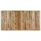 Preview: Esstisch 140 x 70 x 75 cm Massives Raues Mangoholz