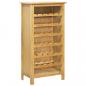 Preview: ARDEBO.de - Weinschrank 56 x 32 x 110 cm Massivholz Eiche