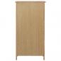 Preview: Weinschrank 56 x 32 x 110 cm Massivholz Eiche