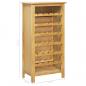 Preview: Weinschrank 56 x 32 x 110 cm Massivholz Eiche