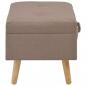 Preview: Hocker mit Stauraum 40 cm Braun Stoff