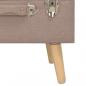 Preview: Hocker mit Stauraum 40 cm Braun Stoff