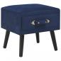 Preview: ARDEBO.de - Nachttisch Blau 40 x 35 x 40 Samt