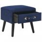 Preview: Nachttisch Blau 40 x 35 x 40 Samt