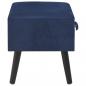 Preview: Nachttisch Blau 40 x 35 x 40 Samt