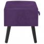 Preview: Nachttisch Dunkelviolett 40 x 35 x 40 Samt