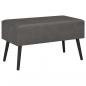 Preview: Couchtisch Grau 80 x 40 x 46 cm Kunstleder  