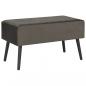 Preview: Couchtisch Grau 80 x 40 x 46 cm Samt  