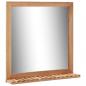 Preview: ARDEBO.de - Badezimmerspiegel 60×12×62 cm Walnuss Massivholz