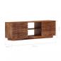 Preview: TV-Schrank 120x30x40 cm Massivholz Palisander