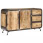 Preview: ARDEBO.de - Sideboard 140 x 40 x 80 cm Mango-Massivholz