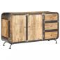 Preview: Sideboard 140 x 40 x 80 cm Mango-Massivholz