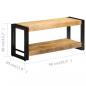 Preview: TV-Schrank 90 x 30 x 40 cm Mango-Massivholz