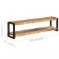 Preview: TV-Schrank 150 x 30 x 40 cm Mango-Massivholz