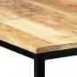 Preview: Esstisch 140 x 70 x 75 cm Massives Raues Mangoholz