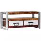 Preview: ARDEBO.de - TV-Schrank 90x30x40 cm Altholz Massiv 