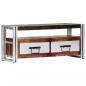 Preview: TV-Schrank 90x30x40 cm Altholz Massiv 