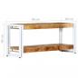 Preview: TV-Schrank 90 x 30 x 40 cm Massivholz Mango 