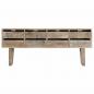 Preview: Sideboard 140×30×60 cm Massivholz Mango