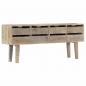 Preview: Sideboard 140×30×60 cm Massivholz Mango