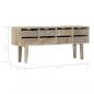 Preview: Sideboard 140×30×60 cm Massivholz Mango