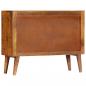 Preview: Sideboard mit Druckmuster 90×30×70 cm Massivholz Mango