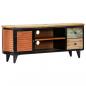 Preview: TV-Schrank 120x30x45 cm Altholz Massiv