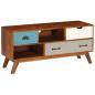 Preview: TV-Schrank mit 3 Schubladen 110 x 35 x 50 cm Akazienholz Massiv