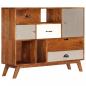 Preview: ARDEBO.de - Sideboard 115 x 35 x 86 cm Akazienholz Massiv