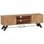 Preview: ARDEBO.de - TV-Schrank 140 x 30 x 45 cm Massivholz Akazie