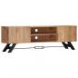 Preview: TV-Schrank 140 x 30 x 45 cm Massivholz Akazie