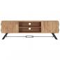 Preview: TV-Schrank 140 x 30 x 45 cm Massivholz Akazie